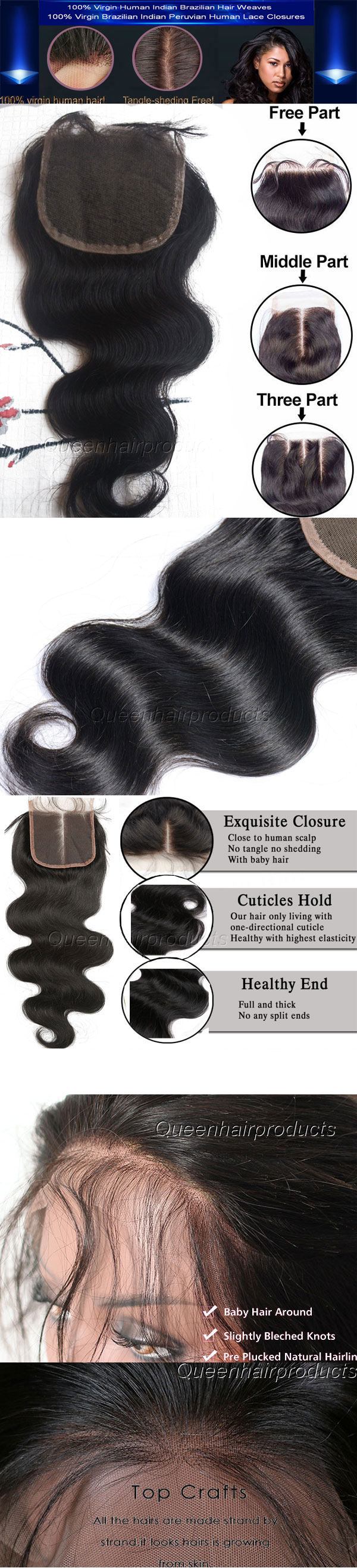 Peruvian hair lace closure