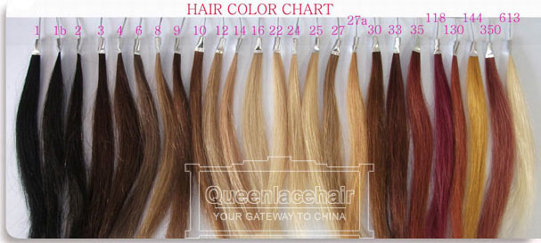 Remy Weave Hair Color Chart