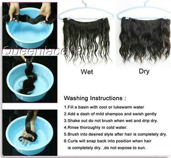 Wash hair weaves