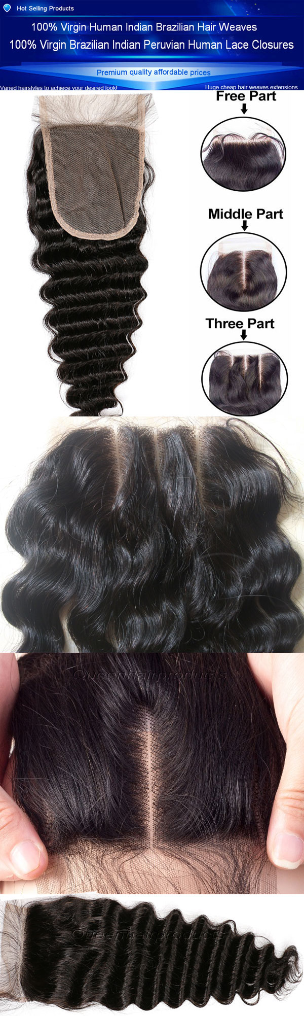 Deep curl top closures