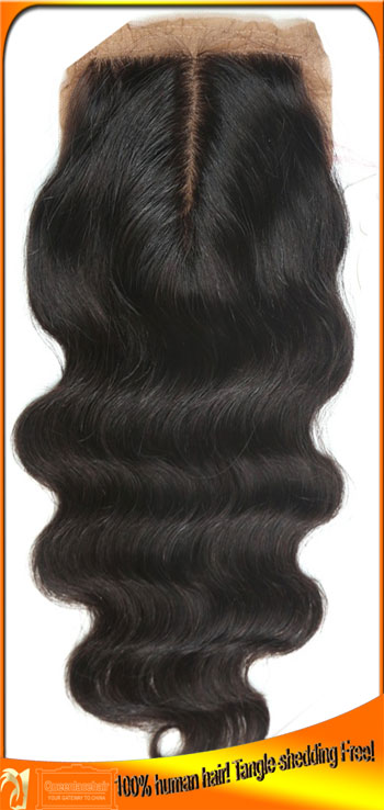 Silk base lace closure