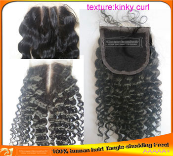 kinky curl lace closures