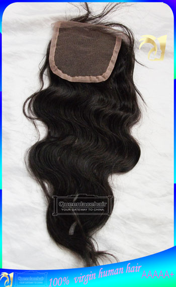 Indian Virgin Hair Body Wave Lace Top Closure Free Parting