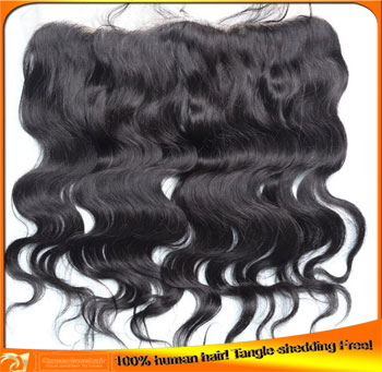 Indian Virgin Human Hair Good Quality Body Wave Middle,Free,3 Part Lace Frontal Closure Wholesaler,Bleached Knots