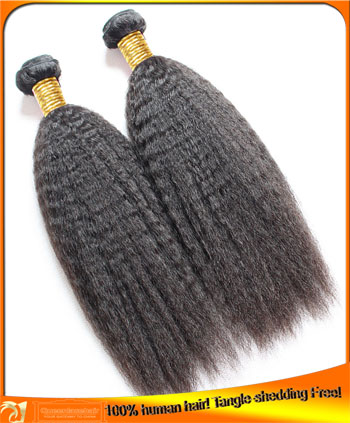 Supply Peruvian Kinky Straight  Virgin Human Hair Bundles Factory Best Price