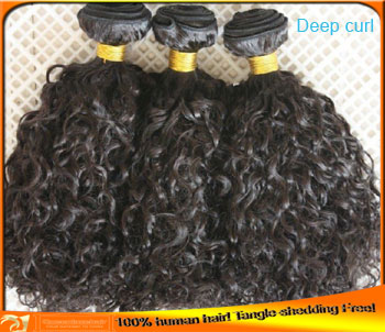 Best Indian Remy Human Hair Deep Curl Hair Weaving,Cheap Price,Tangle Shedding Free