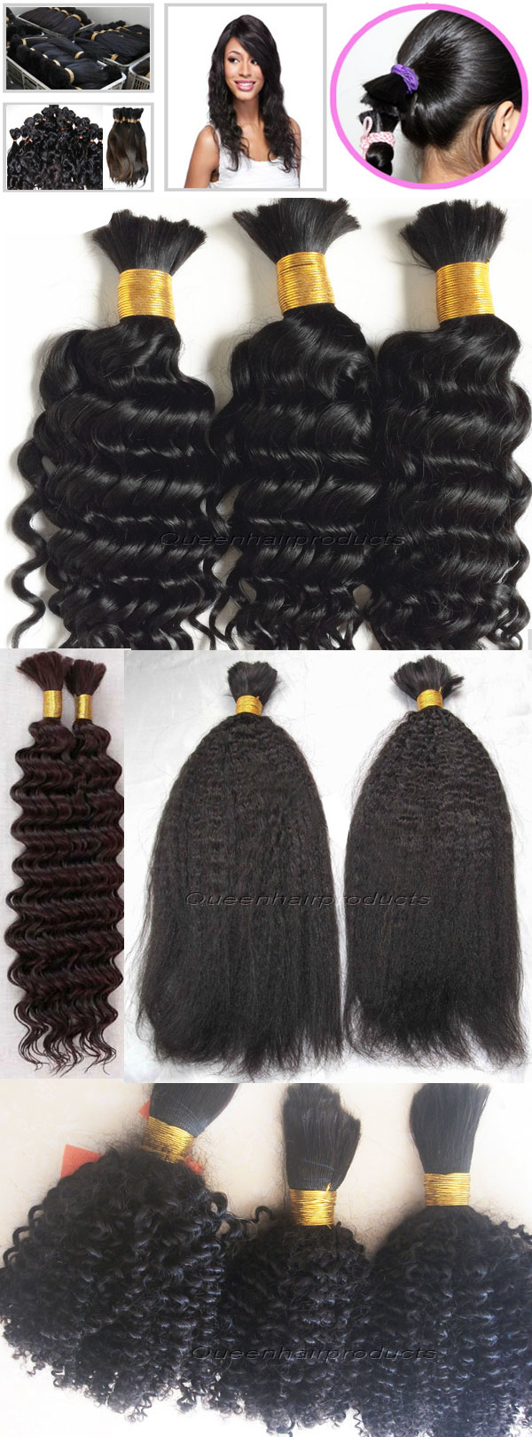 human hair bulk