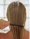 washing human hair extensions