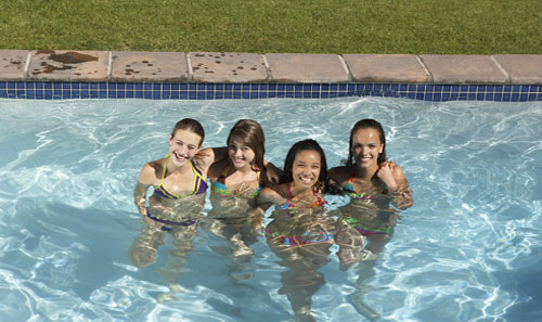 Swim with hairpieces