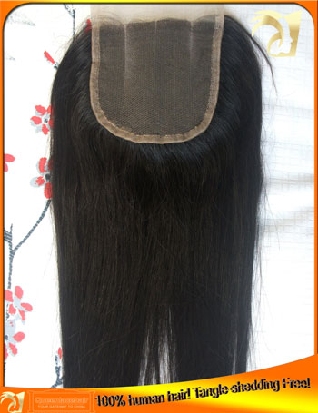 Straight lace closure